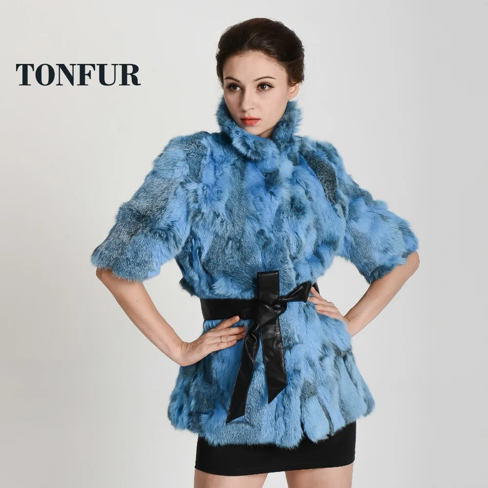 Женская обувь новое поступление настоящий мех кролика пальто натуральная