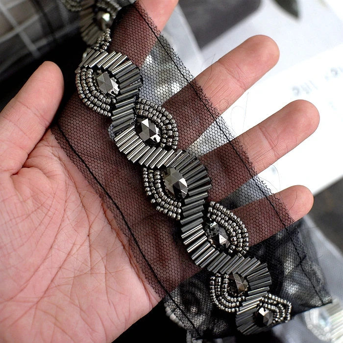 Высококачественная кружевная отделка из бисера DIY Пояс для одежды декоративные