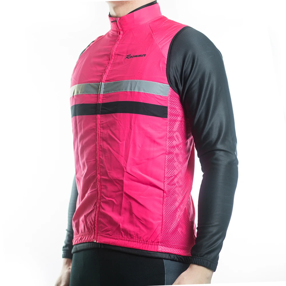 Велосипедный светоотражающий трикотаж ветрозащитный без рукавов для езды на