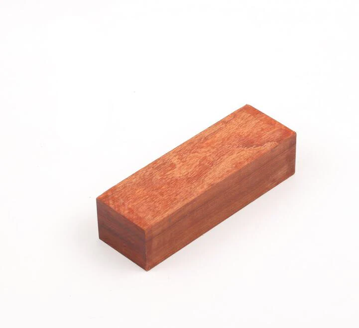 Красный 12x4x3 см Ручка ножа деревянный хвостовик материал ручка палисандр золото розовое дерево - Цвет: Красный