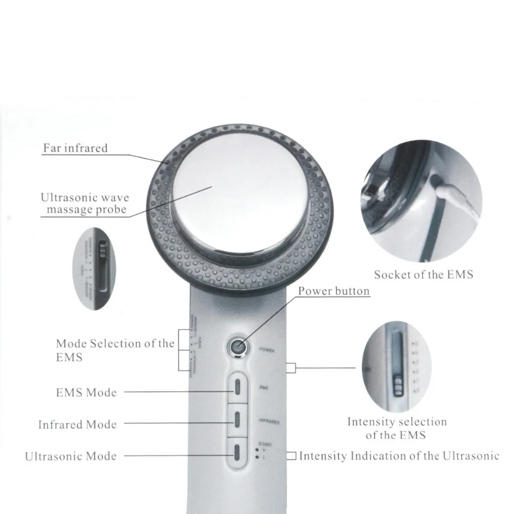 Ультразвуковая кавитация EMS массажер для похудения потеря веса Антицеллюлитный