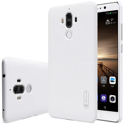 Чехол для Huawei mate 9 кейс чехол матовый PC Пластиковая Задняя крышка с защитой экрана mate 9 крышка телефона сумка(5,9 дюйма - Цвет: Белый