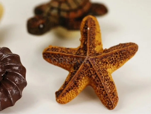 

"Ocean" cartoon HY-02 Cabinet handle handle pastoral knobs drawer handle ceramic handle modern starfish