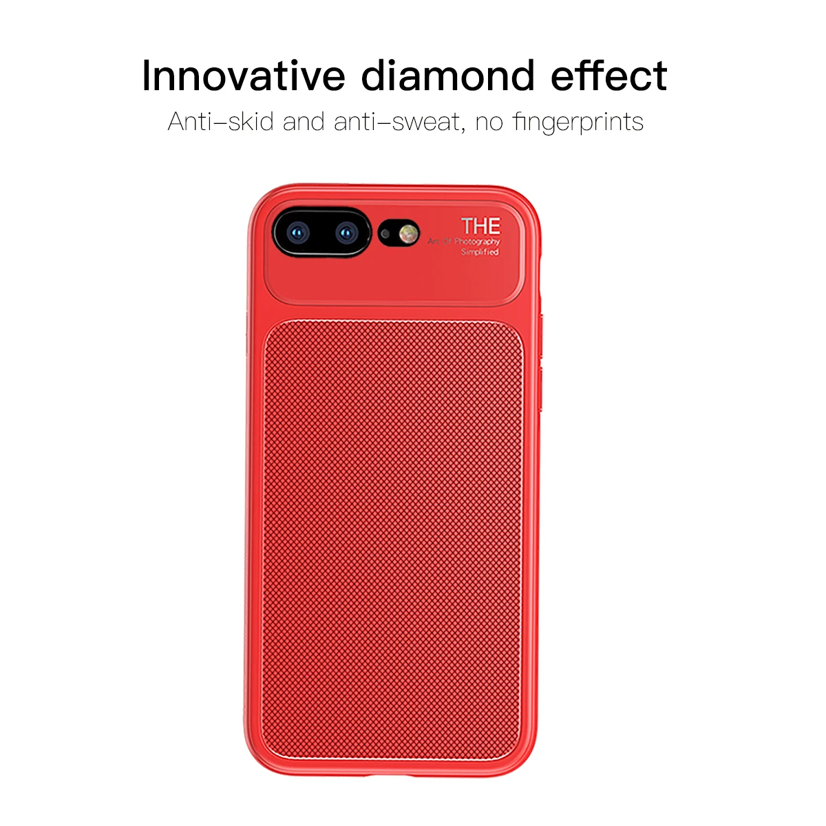 BASEUS for iPhone 8 Plus case luxury Knight Series Diamond Pattern High Aluminum Glass Soft TPU Cover iphone 7 brand |