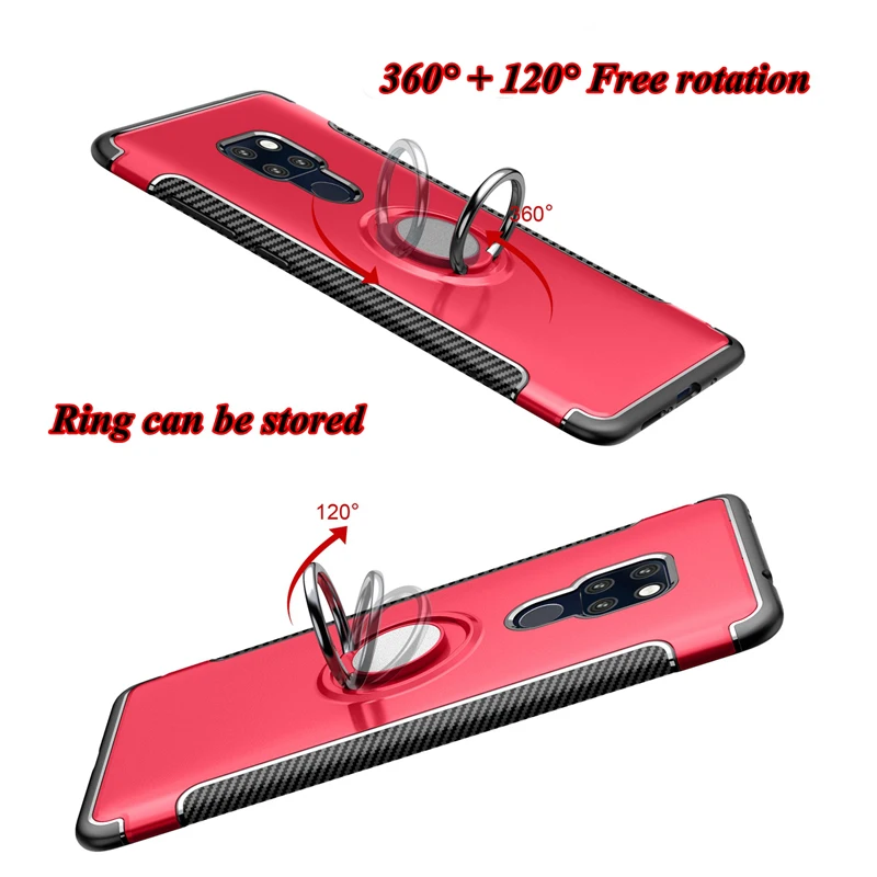 Противоударный чехол для huawei P20 lite mate 20 Pro P10 Honor 10 9 8X 8 7X P9 V10 Nova 3 3i Play P Smart Holder Ring