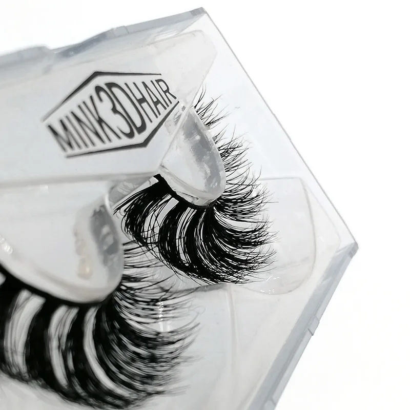 

1 Pair 3D Mink Hair False Eyelashes Hand-made False Eyelashes Eye Makeup Tool