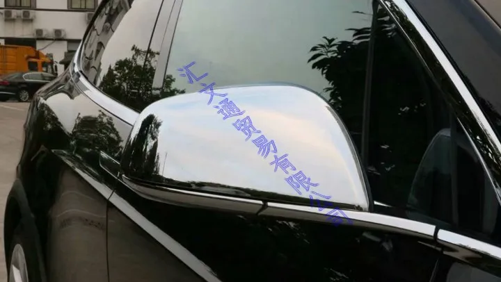 Хромированный боковой зеркальный чехол из АБС пластика для Tesla Model X 2016 2017