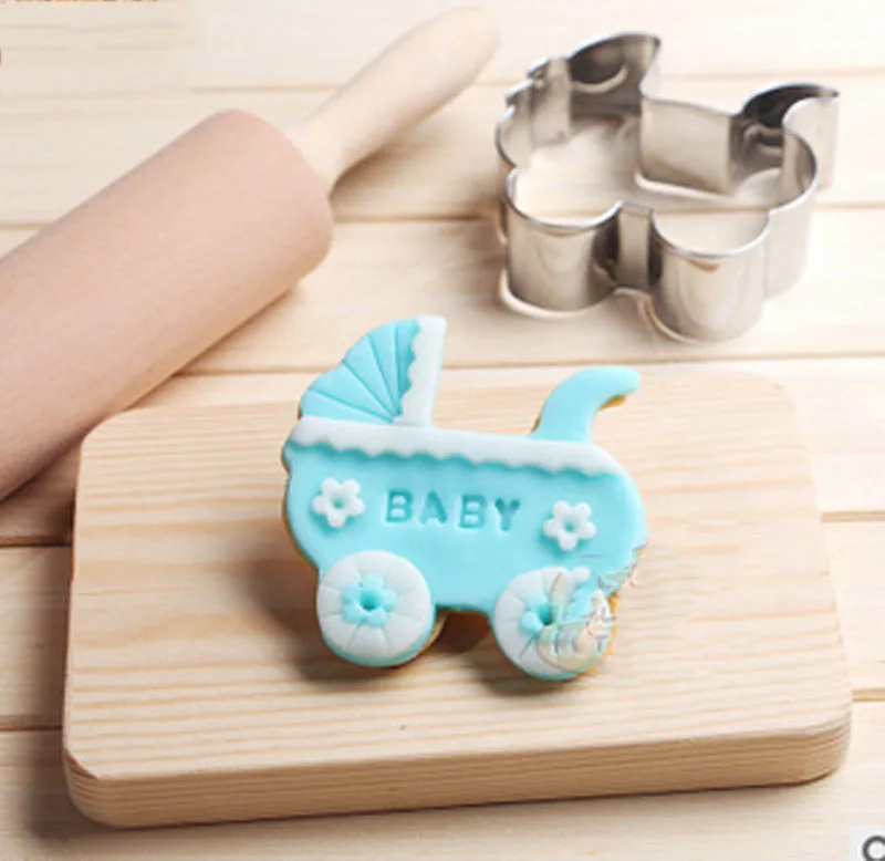 Детская коляска Fondant с кольцом для печенья душа украшения торта | Дом и сад