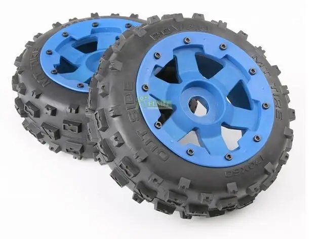 Нейлон хаб пустоши шины переднее колесо в сборе подходит для 1/5 HPI Rovan km Baja 5B
