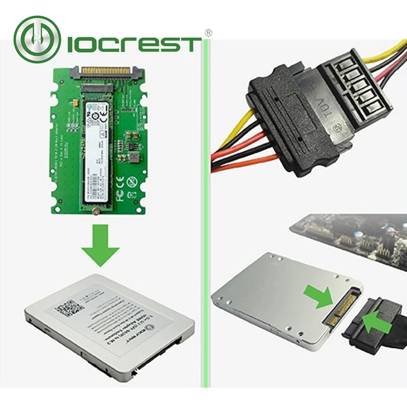 Адаптер IOCREST U.2 для SSD накопителя M.2 NVMe PCI e I/F| |