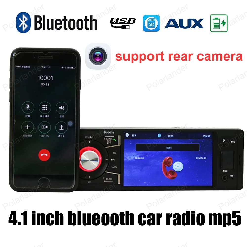 Поддержка задней камеры 1din Bluetooth автомобильный радиоприемник MP5 плеер 4 дюймовый