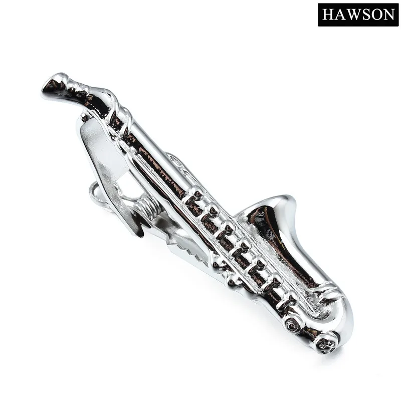 

HAWSON музыкальный зажим для галстука Sax для мужских костюмов зажим для делового свадебного Галстука Зажим для галстука с коробкой