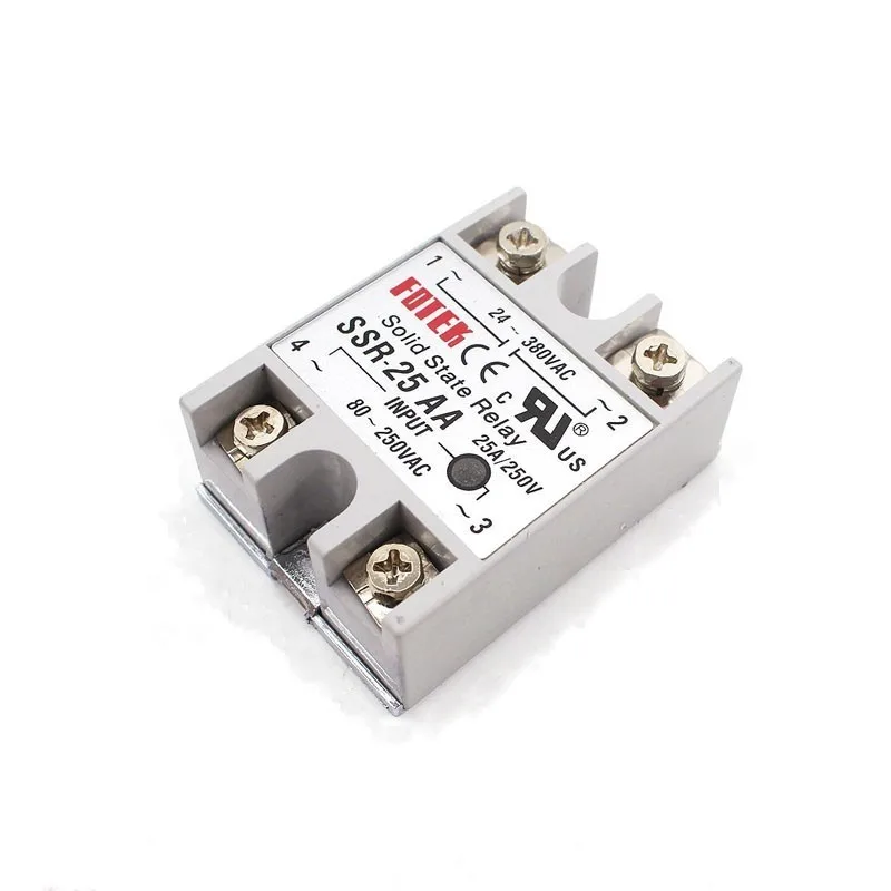 Твердотельные реле 12v 24v SSR 10AA 25AA 40AA 10A 25A 40A на рост от 80 до 250 В переменного тока 24 380V