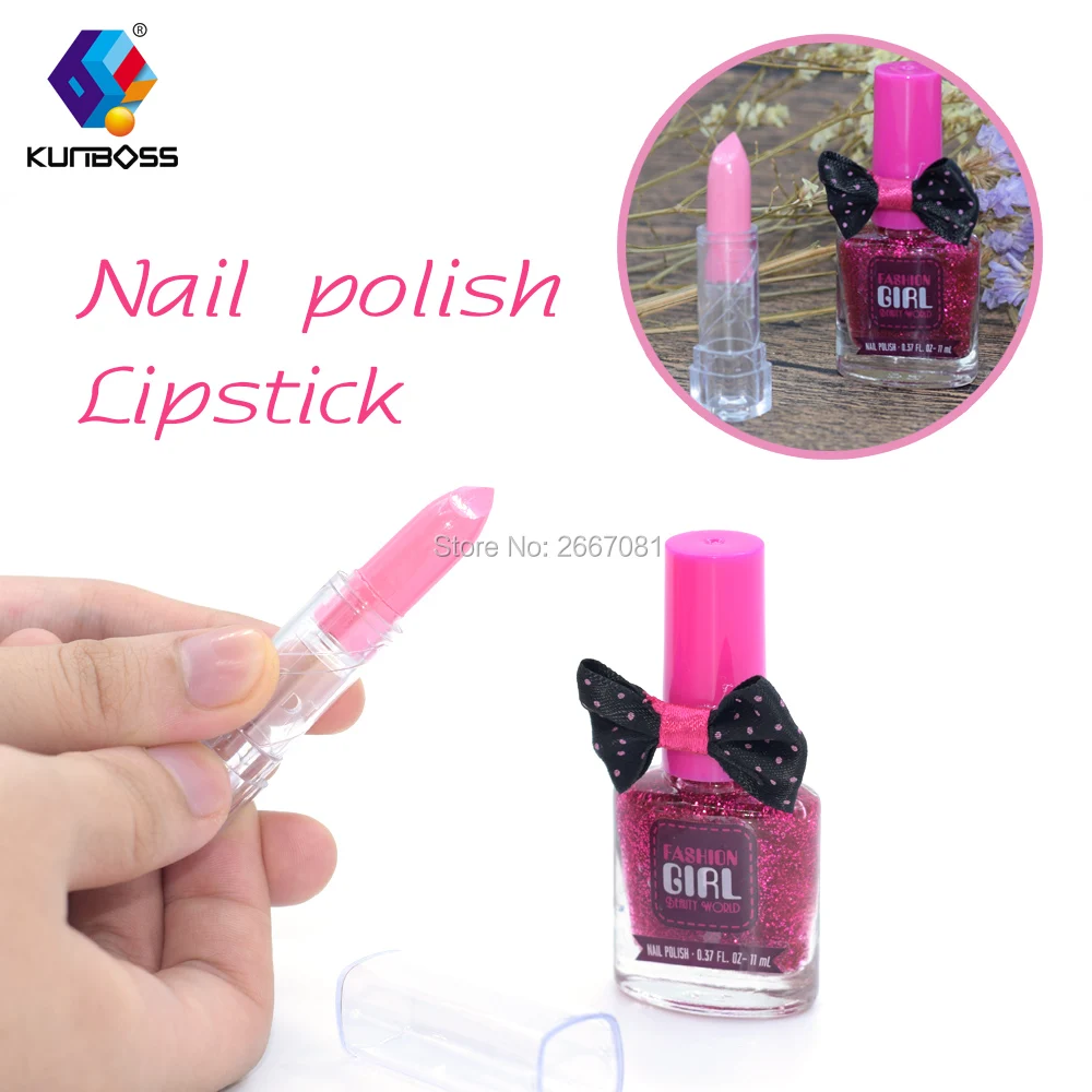 Новинка 2018 года для девочек макияж дети блеск губ Лак ногтей девушки салон