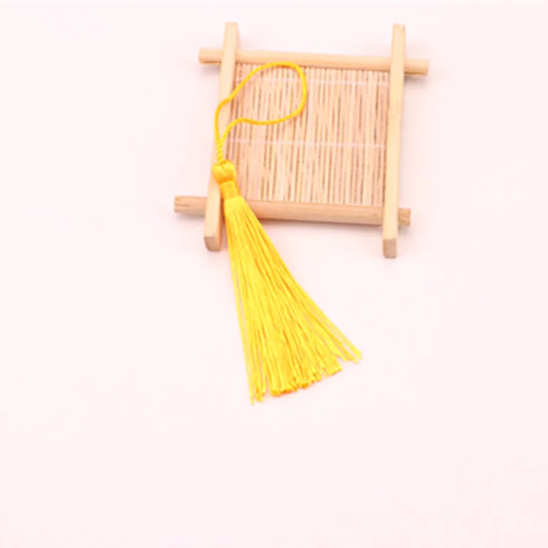 10 шт 8 см кисточки для ювелирных изделий diy ключ кисточки шелк бахрома отделка для штор Закладка с кисточкой кулон - Цвет: 15
