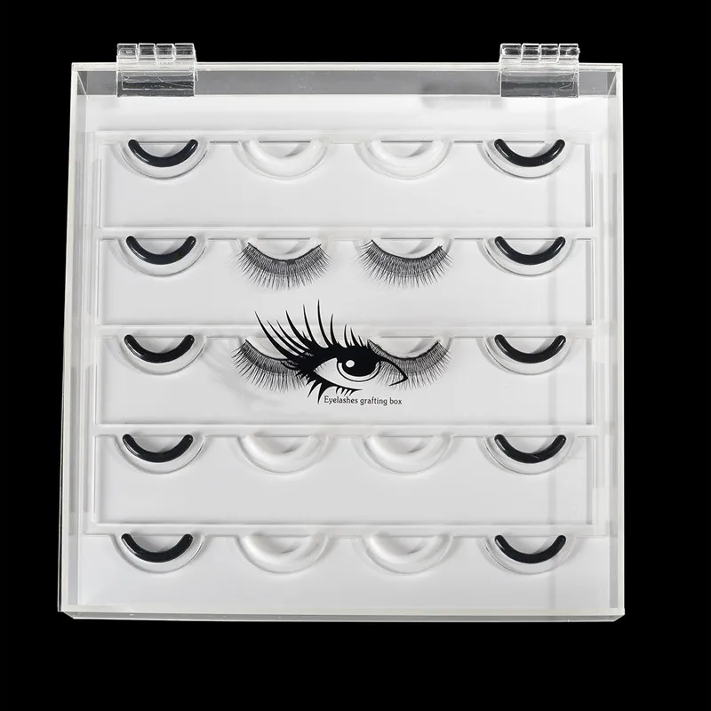Демонстрационная Подставка для ресниц 20 cs органайзер коробка накладных клей