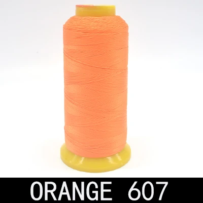 Orange 607 Бренд высокого качества 800 м 300D/3 высокопрочная нить для швейной машины тонкие кожаные шторы из парусины аксессуары для одежды DIY - Color: Orange 607