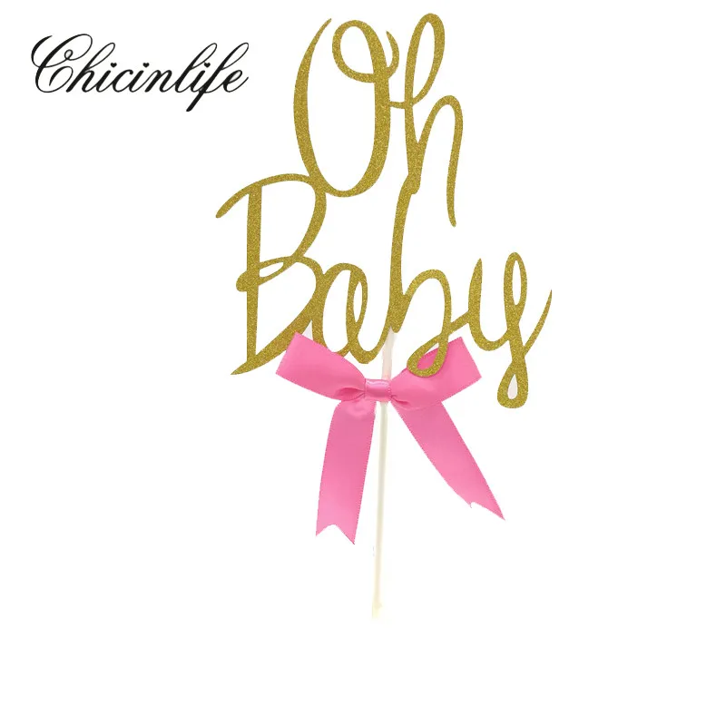 Chicinlife 1 шт. Золотой блестящий Топпер для детского торта первого дня рождения
