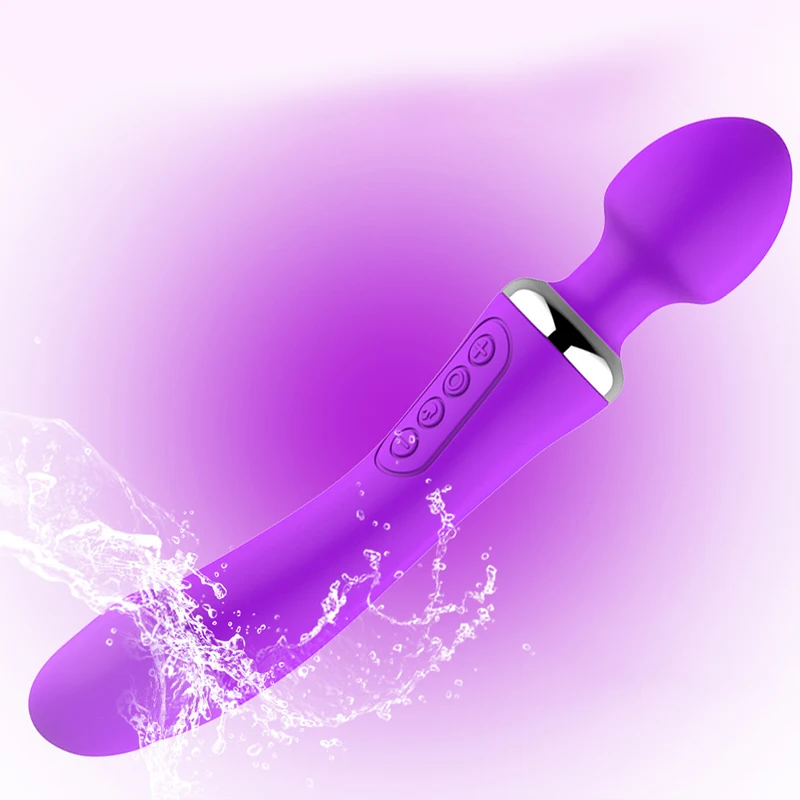 Двойной головкой интеллигентая (ый) Отопление вибратор G Spot Стимулятор клитора