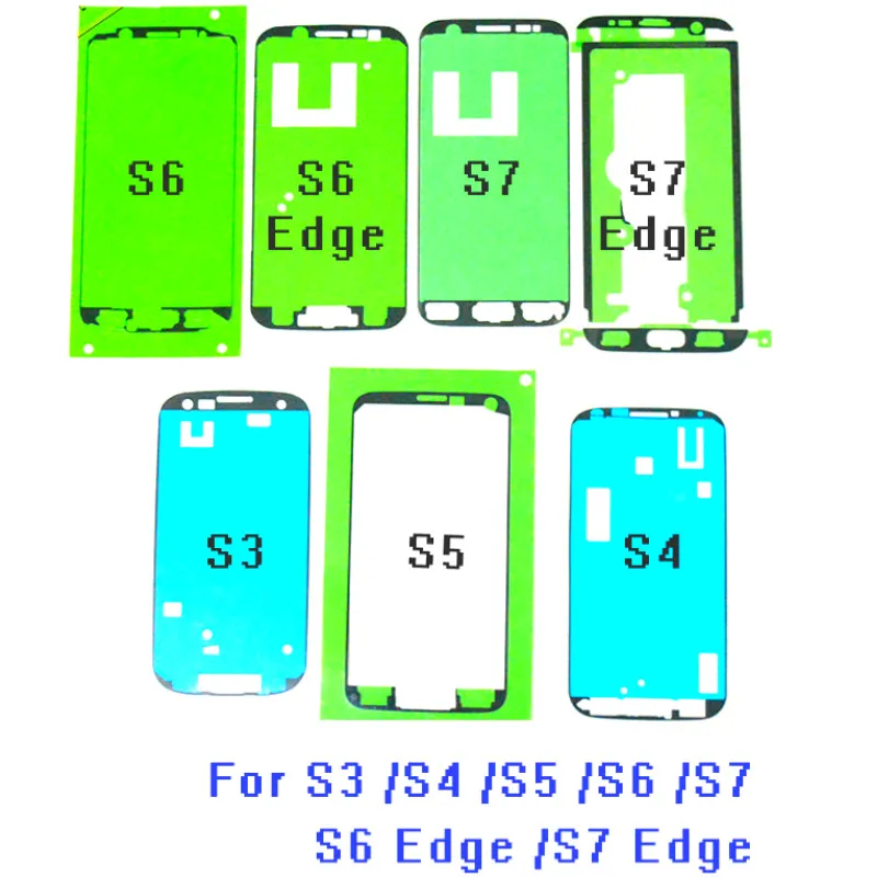 10 шт./лот оригинальная клейкая лента для передней рамки Samsung Galaxy S3 S4 S5 S6 edge S7