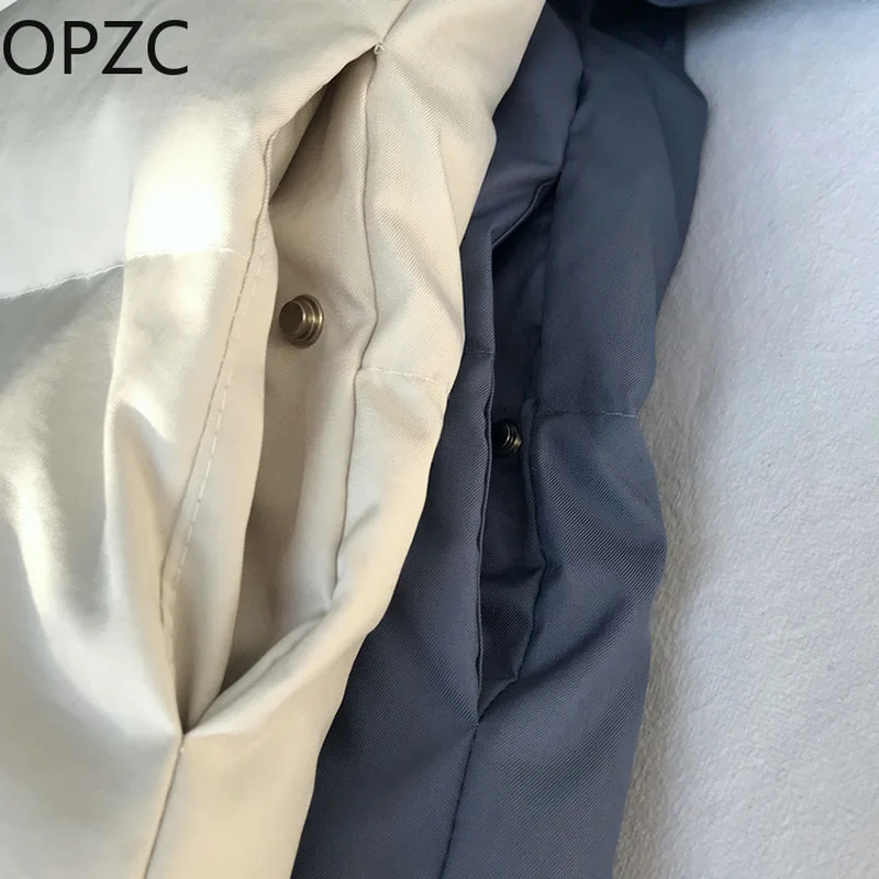 Opzc 2018 Новинка зимы для отдыха теплые с длинным рукавом Однотонная одежда