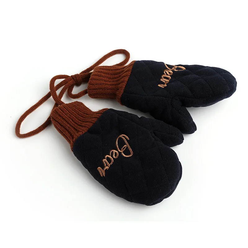 Gloves Bear Зимняя детская шапка с рождественским оленем, детская бархатная шапка кораллового цвета с капюшоном, детская шапка в масках для От 1 до 10 лет, шапка для мальчиков и девочек, шапки - Цвет: Gloves Bear