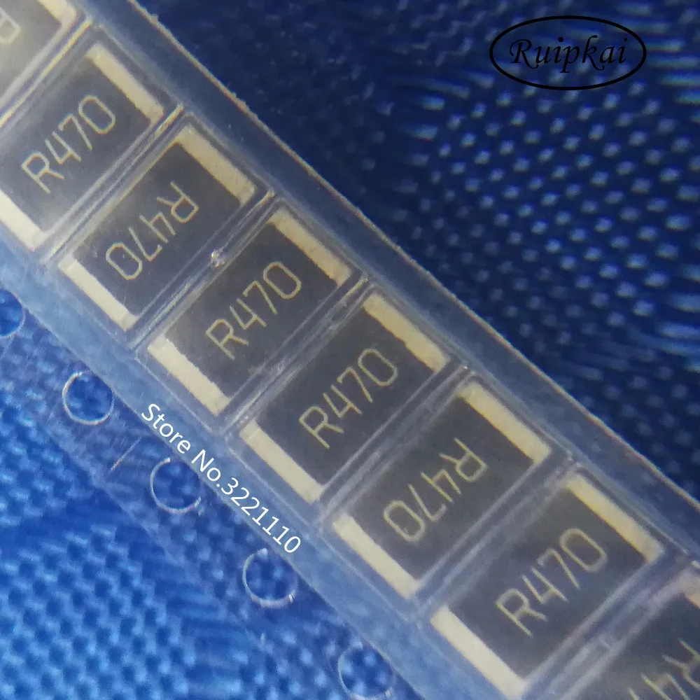 50 шт. 6432 R470/R500/R510/R560R/R620/R680/R750/R820/R910 1 Вт чип резистор 2512 6 4*3 2 мм 1% | Электроника