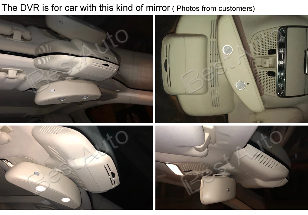 Видеорегистратор Dash Cam для Mercedes Benz S320L 2015 с записью в разрешении 1920*1080P, управляемый через приложение, с WiFi и скрытой установкой, оснащенный Sony IMX323.