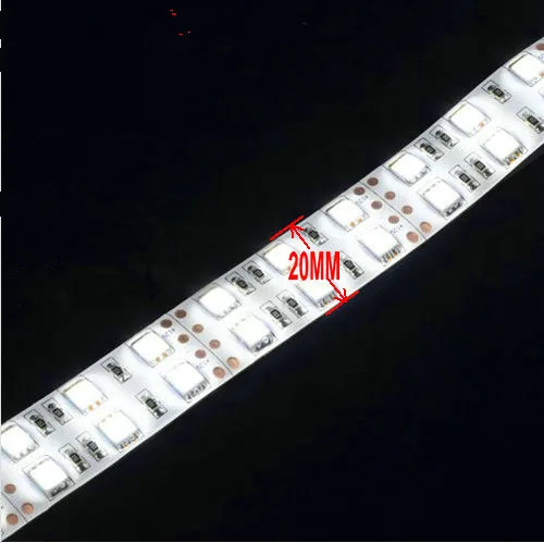 DC24V 5 м 16.4FT 120 светодиодный s/М Двухрядные 5050 RGB ленты 600 s SMD Led светильник