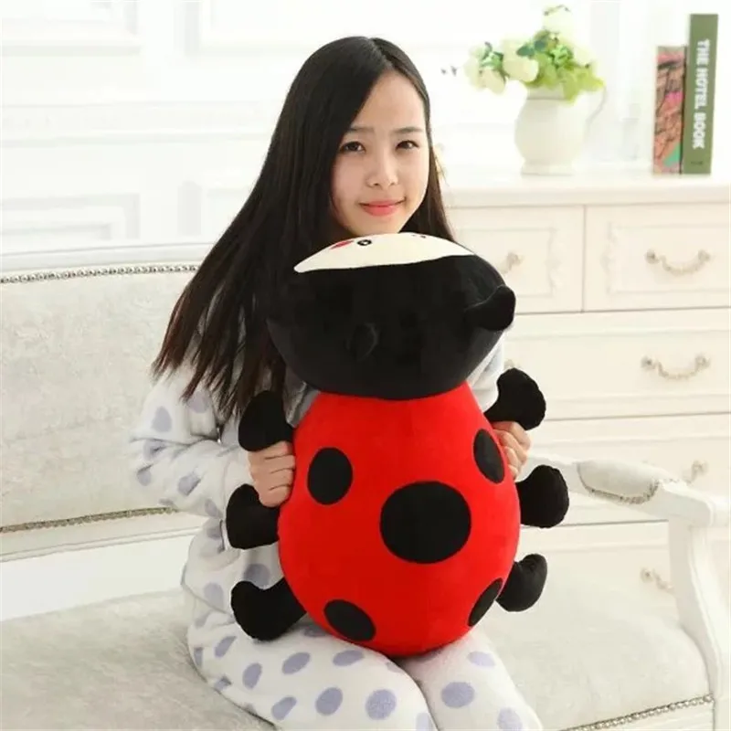 Kawaii Мультфильм Божья коровка Мягкие плюшевые игрушки кукла милые животные