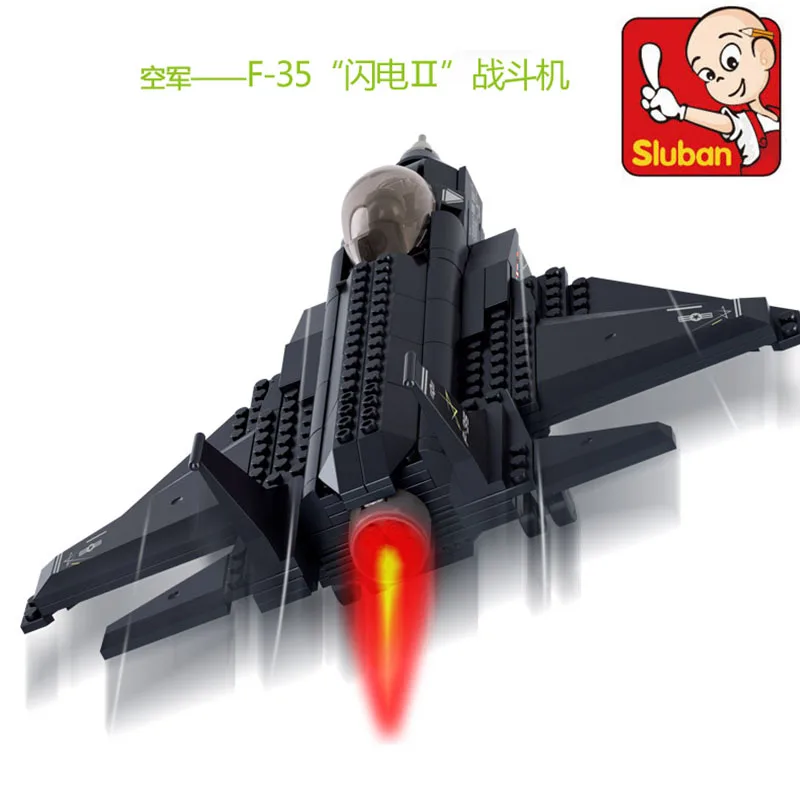 Модель ВВС строительные блоки наборы Сборная модель sluban городская и игрушки