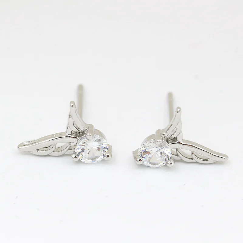 Новые модные женские посеребренные ювелирные изделия ангельские крылья