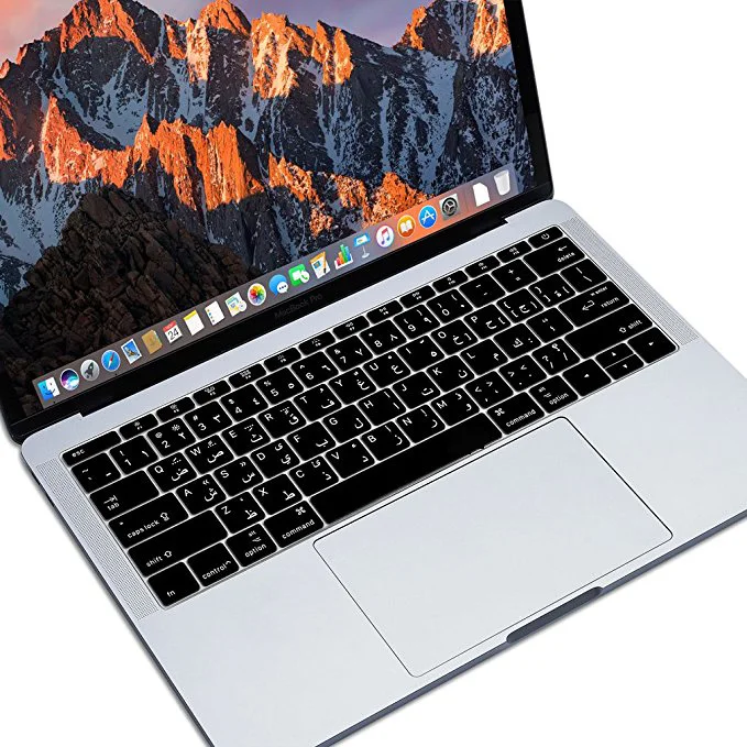 Арабский силиконовый чехол для клавиатуры США Обложка MacBook New Pro 13 &quotA1708 (версия 2016