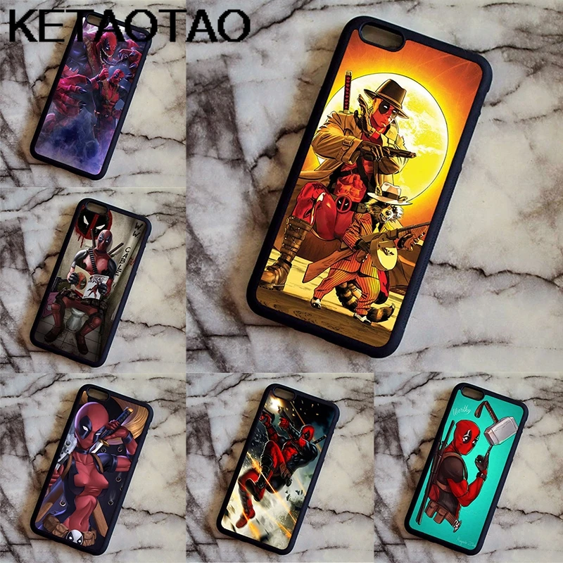 KETAOTAO Джокер Бэтмен Супермен Дэдпул мотив телефонные чехлы для Samsung S6 S7 S8 S9 Note 3 4 5 7 8