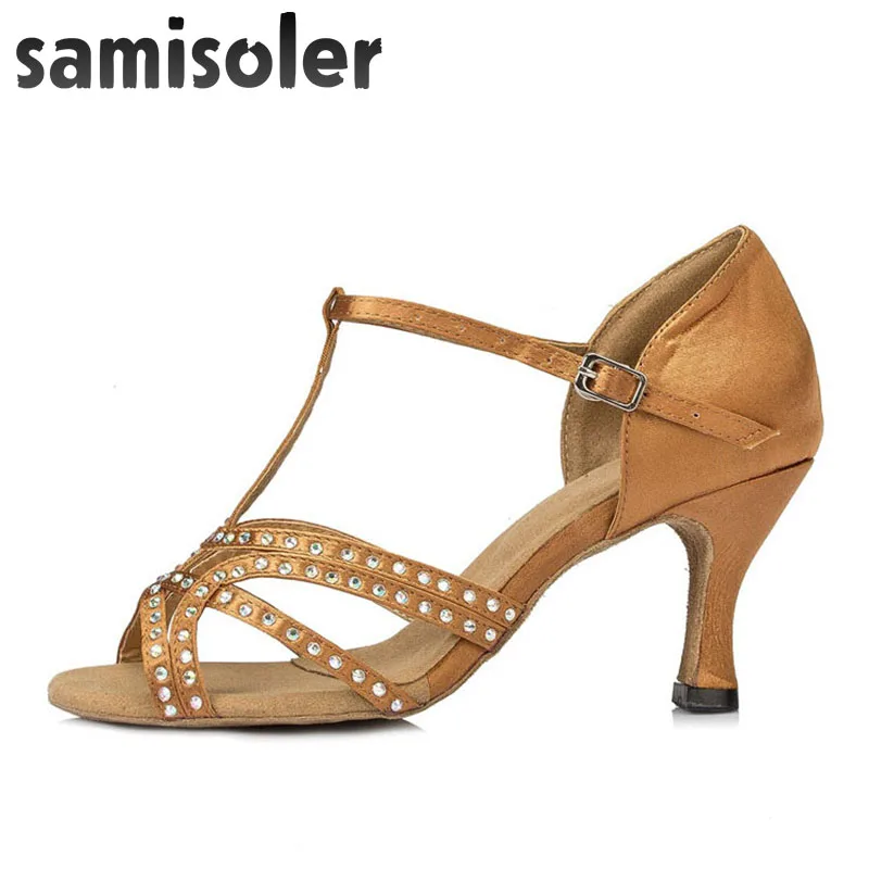 Новинка тканевые светящиеся ленты Samisoler Bule/B/Black модные стразы для бальных танцев