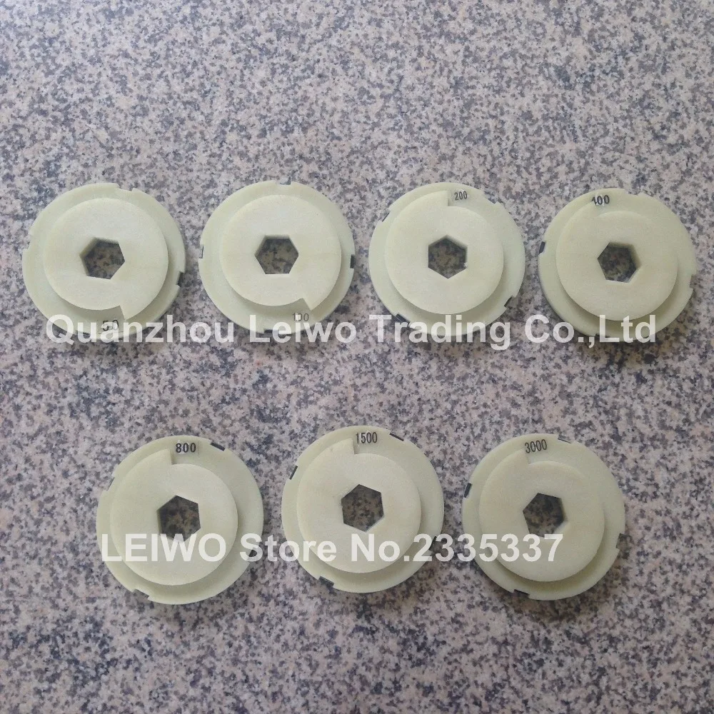 Улитка Замок края полировки колодки 5 дюймов (125 мм) алмазные инструменты из смолы
