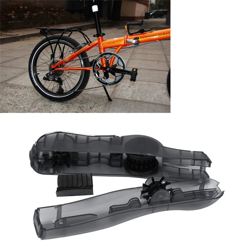 Очиститель велосипедной цепи портативная Очистительная Машина щетки скруббер