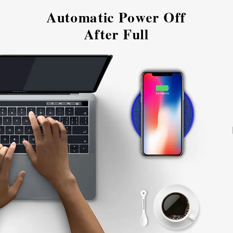 

YWEWBJH 10W Qi Fast Wireless Charger For iPhone X XR XS MaX 8 For Samsung Note 8 S8 S9 Plus S7 S6 Edge Phone Wireless Charging