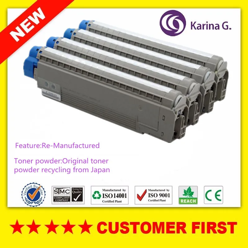 Новый тонер картридж для OKI C801 C821 Okidata и т. Д.|Картриджи с тонером| |