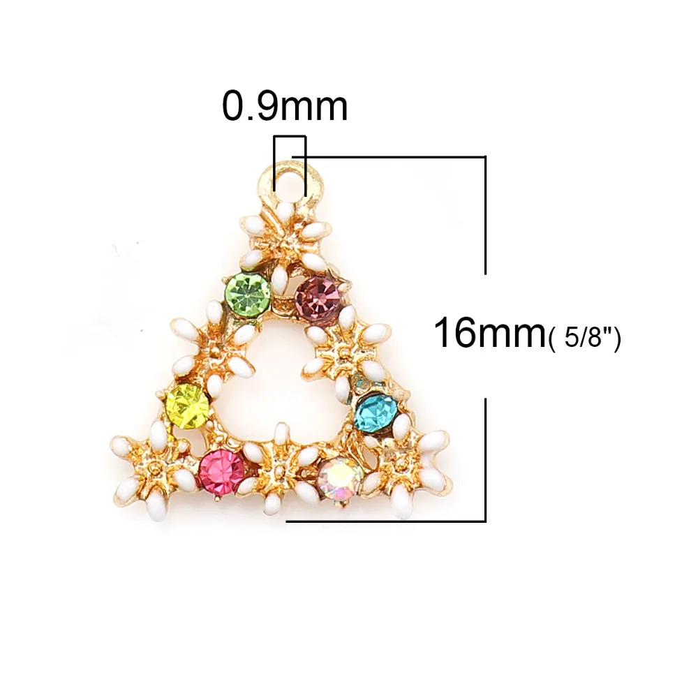 DoreenBeads модные цинковые Стразы с эмалью 16 мм x 15 Дюймов 5 шт.|Подвески| |