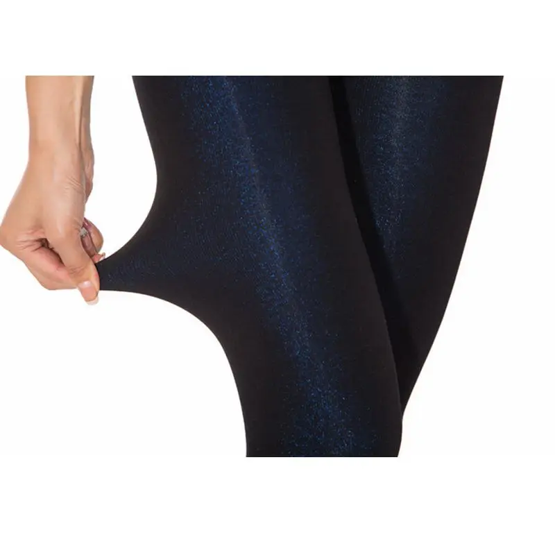 Модная распродажа Для женщин Леггинсы для однотонные толстые велюр с длинным