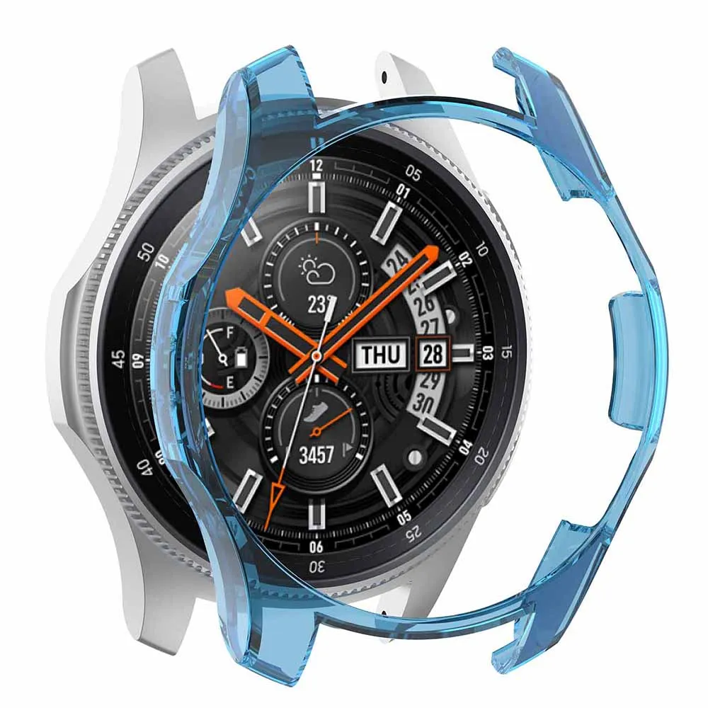 Чехол для Samsung Galaxy Watch 46 мм 42 бампер мягкий TPU умные часы аксессуары защитный чехол