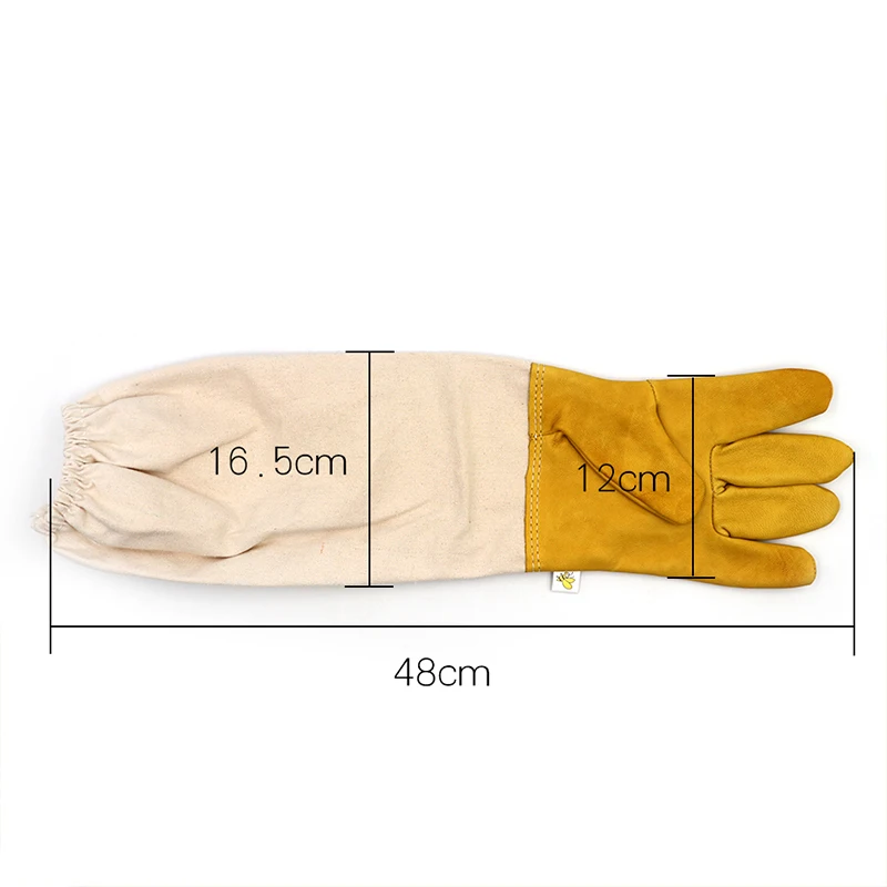 bee Gloves 1 пара пчеловодцев Анти-пчела перчатки защита от пчел рукава вентилируемые профессиональные анти пчела для Apiculture пчеловод - Цвет: bee Gloves