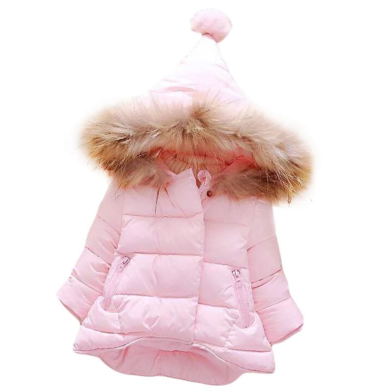 Пуховик для маленьких девочек 2018 осенне зимние куртки пальто детское теплое