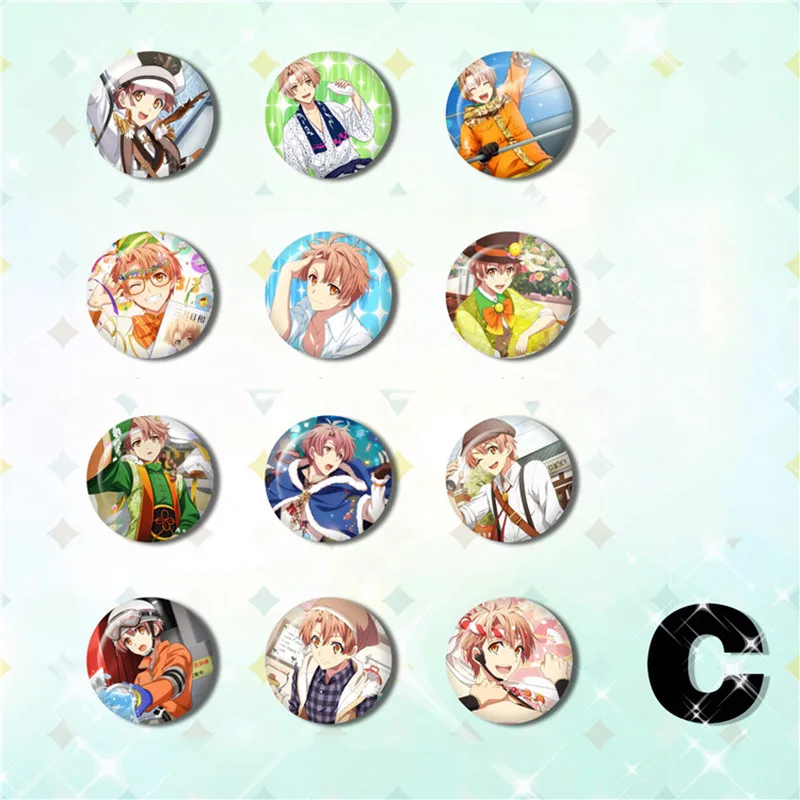 58 мм IDOLiSH7 IZUMI MITSUKI NANASE RIKU иконы булавка брошь значки стемма безделушка Escudo de armas