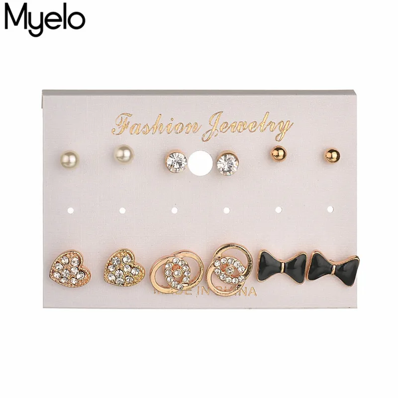 Myelo модные женские туфли Brincos Ювелирные изделия горный хрусталь Имитация Перл