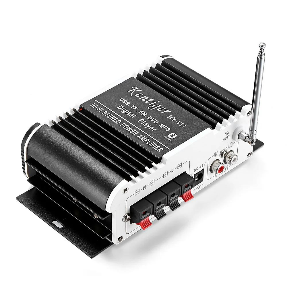 Kentiger HY-V11 Bluetooth усилитель 2-канальный Super Bass аудио с пульта дистанционного