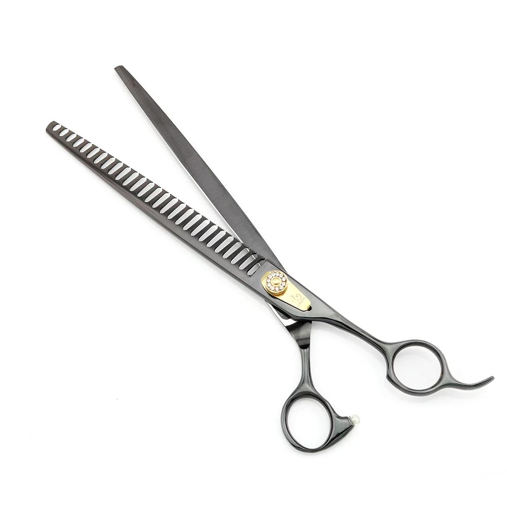 Ножницы для филировки шерсти домашних животных 8 5 дюйма Парикмахерская черная
