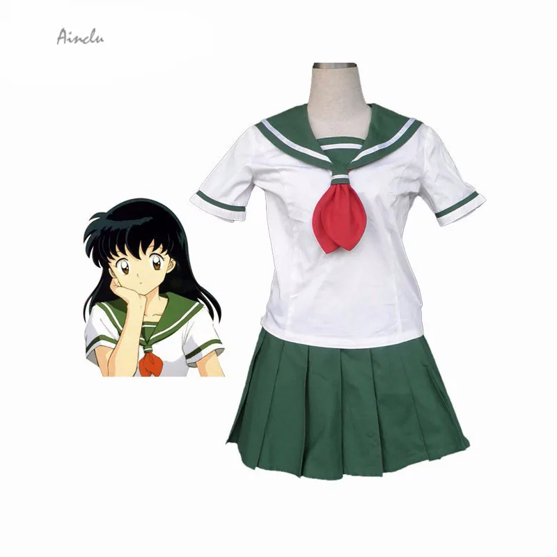 Ainclu InuYasha феодальная сказка Kagome Higurashi Косплей Костюм Аниме Костюмы Школьная