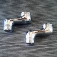 1pair chrome plated copper eccentric union couple nuts for wall mounted shower bathtub faucet installation fitting entend nuts